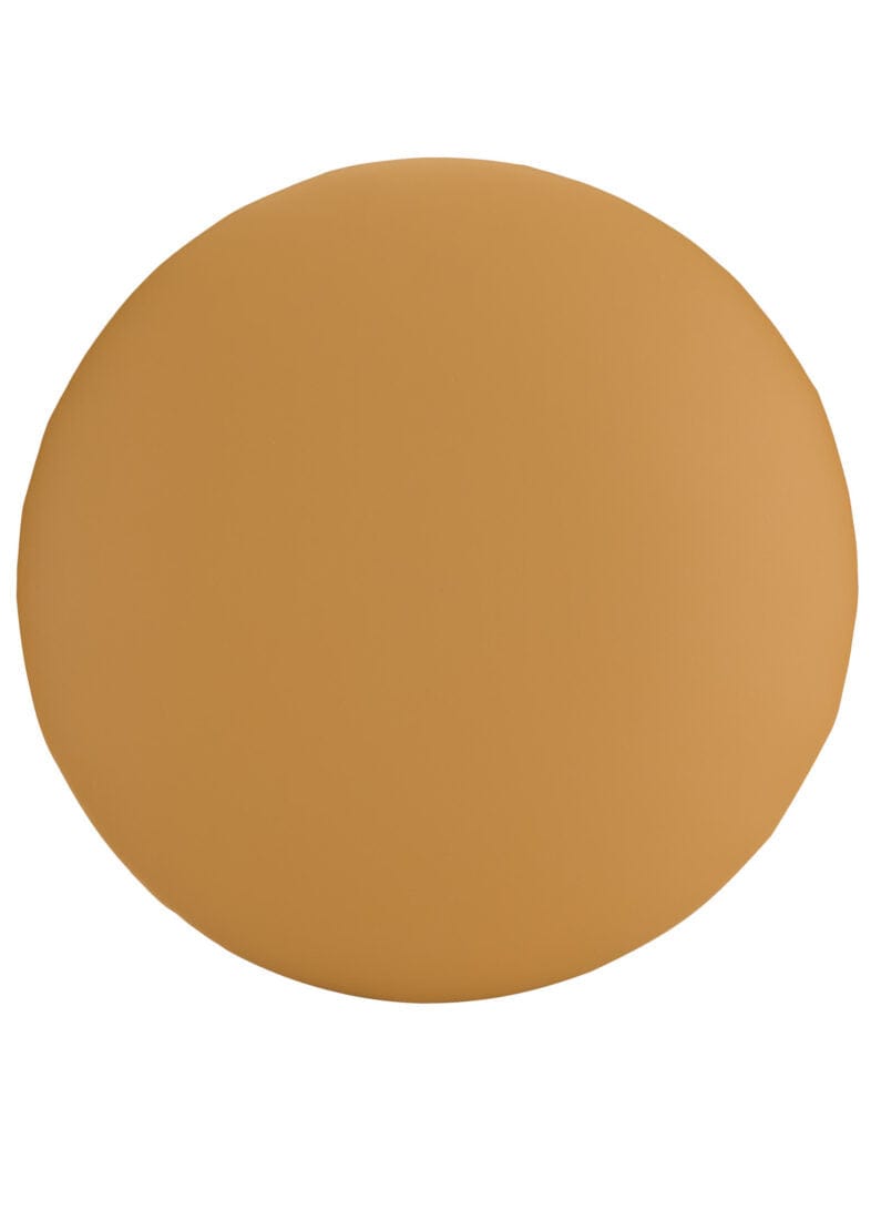 Chivari Butterscotch Gold Round Vinyl Panel Back Cushion CUSH-PANVIN-RDGLD-ZG-T