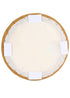 Chivari Butterscotch Gold Round Vinyl Panel Back Cushion CUSH-PANVIN-RDGLD-ZG-T