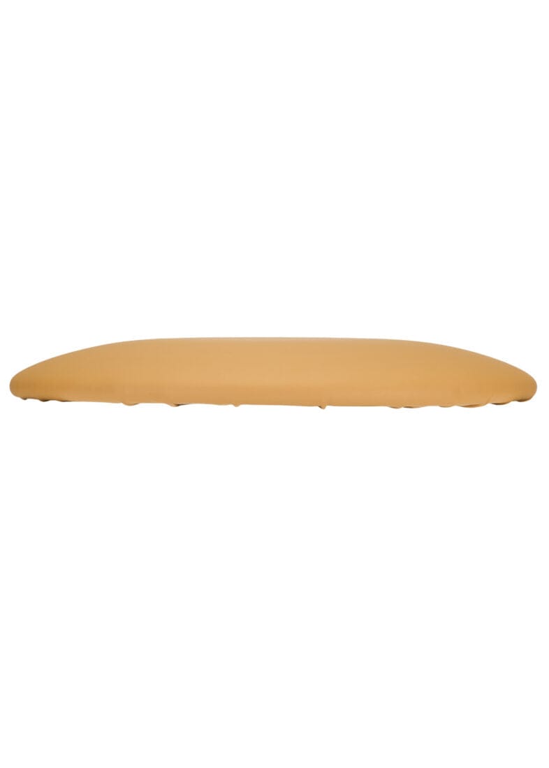 Chivari Butterscotch Gold Round Vinyl Panel Back Cushion CUSH-PANVIN-RDGLD-ZG-T