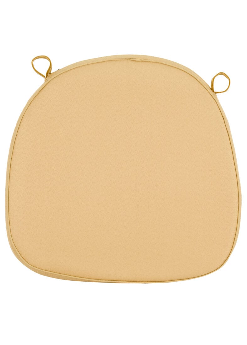 Chivari Gold Fabric 2” Thick Cross Back Cushion CUSHXSTRAP-GLD-AX-T