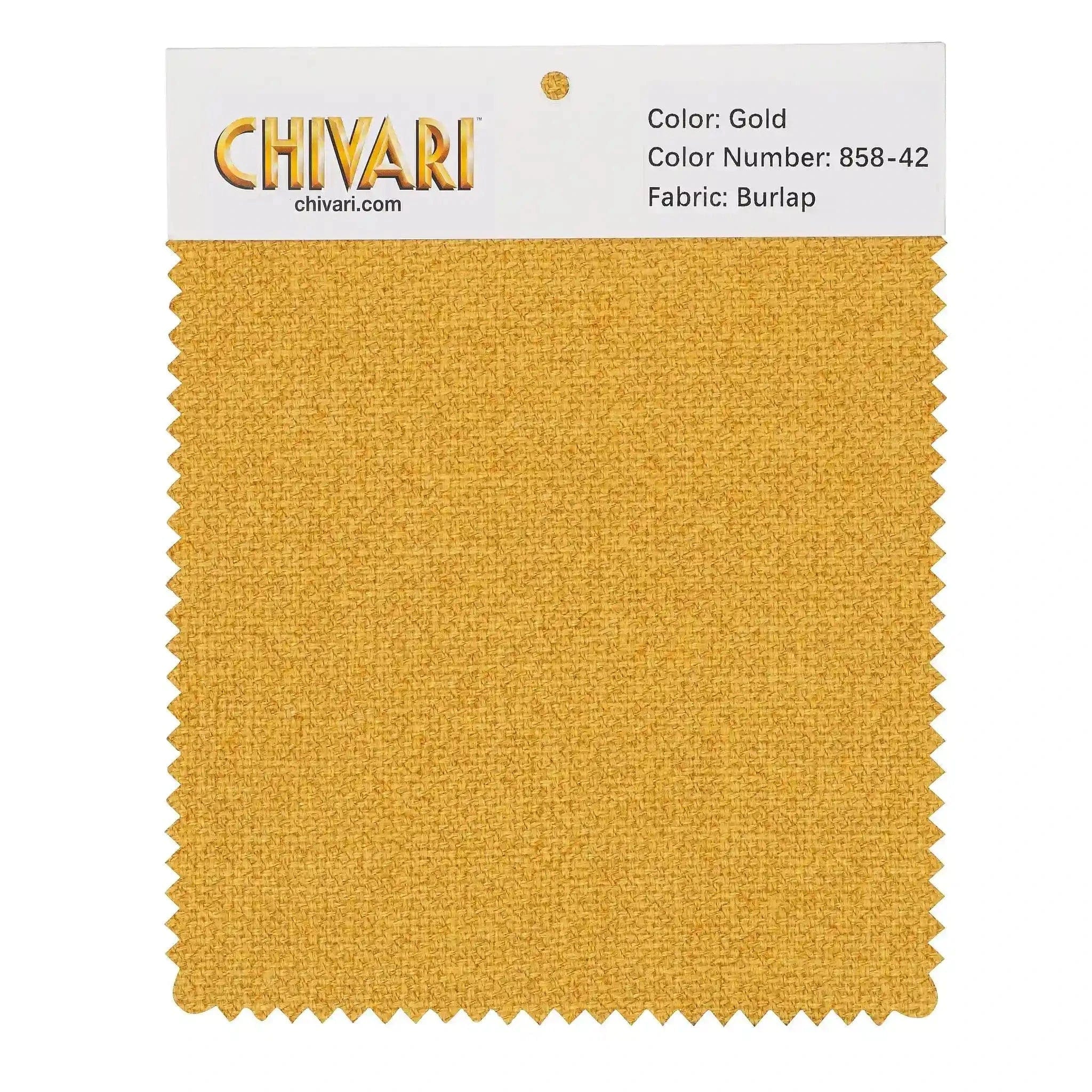 Chivari World’s Best Cushion Fabric Swatch – Gold SW-B-G-A