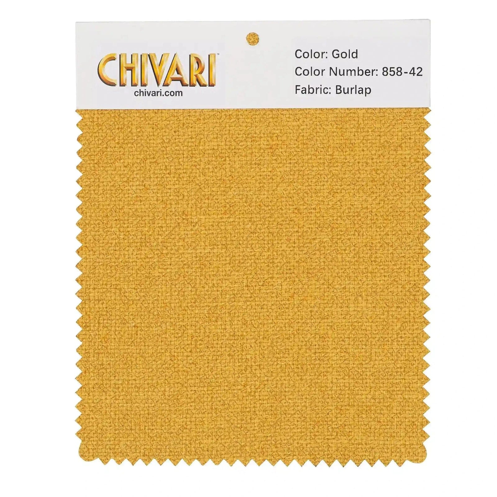 Chivari World’s Best Cushion Fabric Swatch – Gold SW-B-G-A