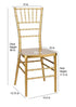 Chivari Bullion Gold Resin Steel Skeleton™ Chiavari Chair- 2 Pack - Some Assembly Required CCRGB-U2-STEEL-AX-T-2
