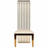 Chivari Kids Gold Frame High Back Stainless Steel Chair with White Vinyl Cushion CHBSSG-KID-AX-T