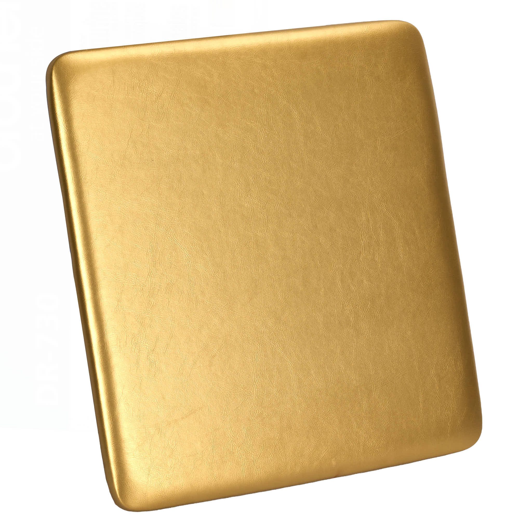 Chivari Gold 1.75" Vinyl Panel Cushion with SlipNot™ Technology for Clear Folding Chair CUSHPANVIN-FLD-GLD-AX
