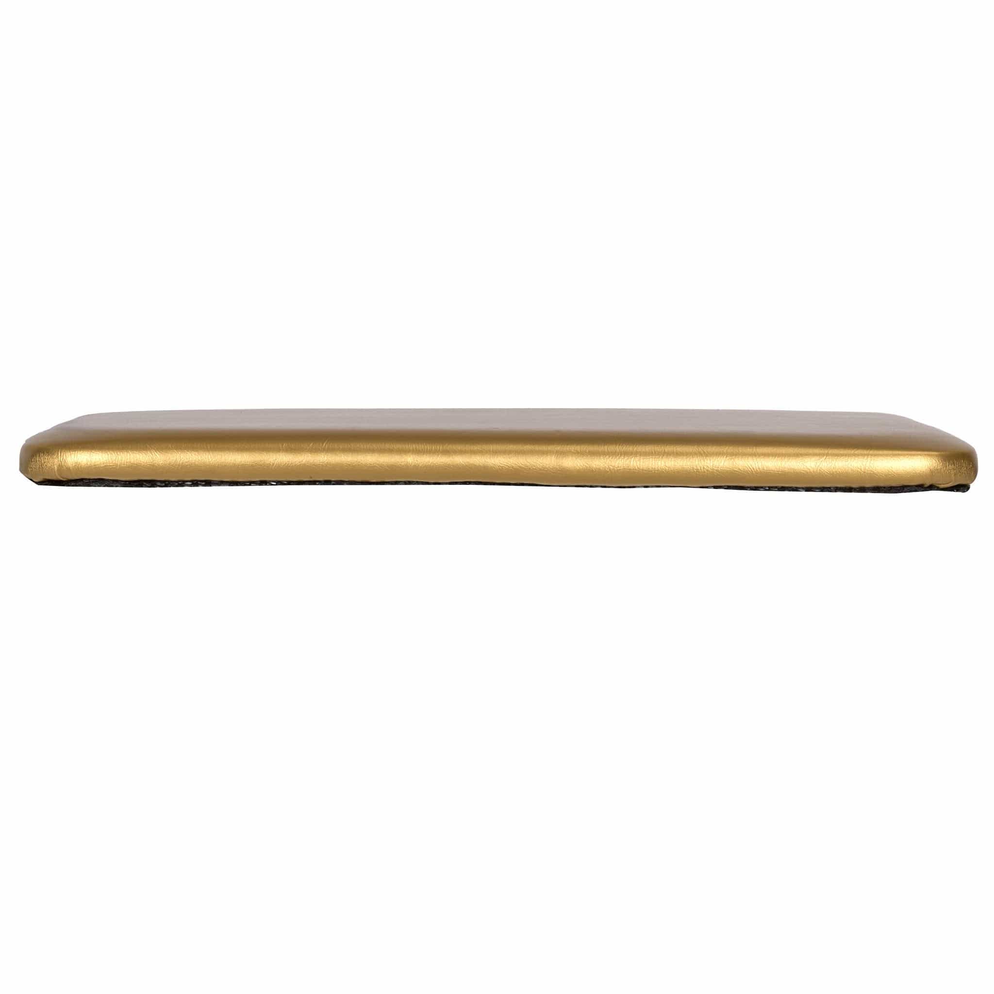 Chivari Gold 1.75" Vinyl Panel Cushion with SlipNot™ Technology for Clear Folding Chair CUSHPANVIN-FLD-GLD-AX