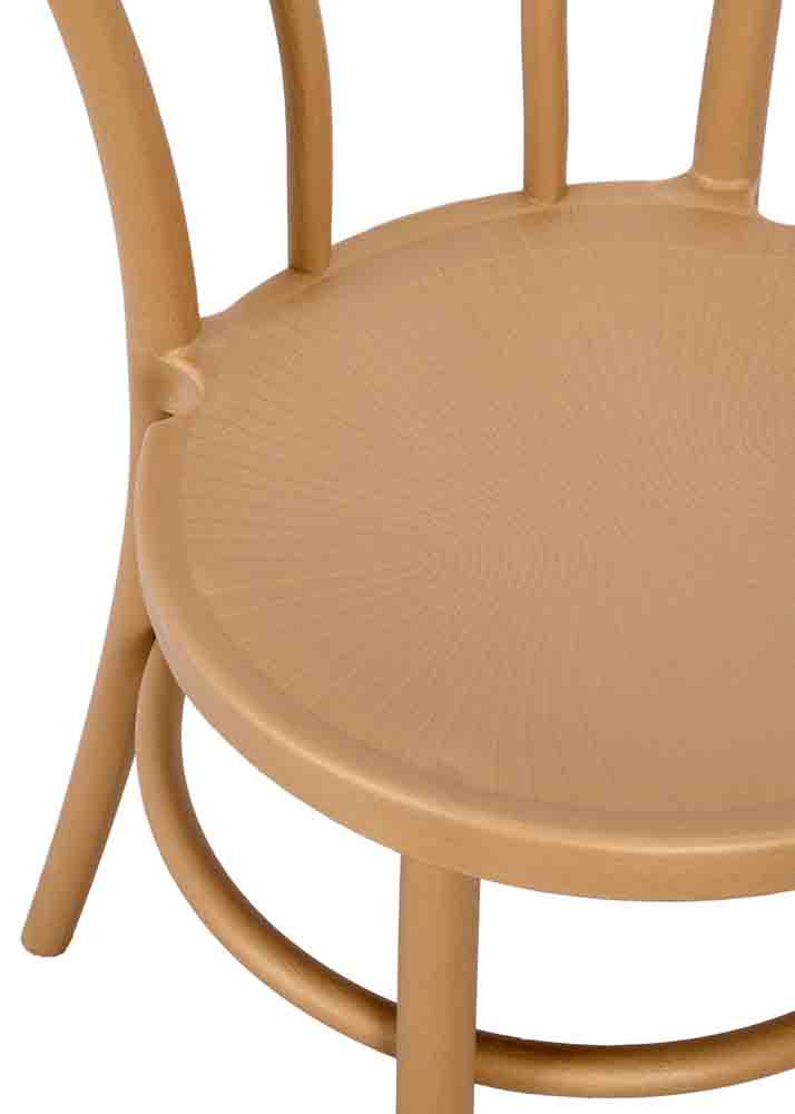 Chivari Butterscotch Gold Resin Bentwood Festive Chair CBFRG-ZG-T
