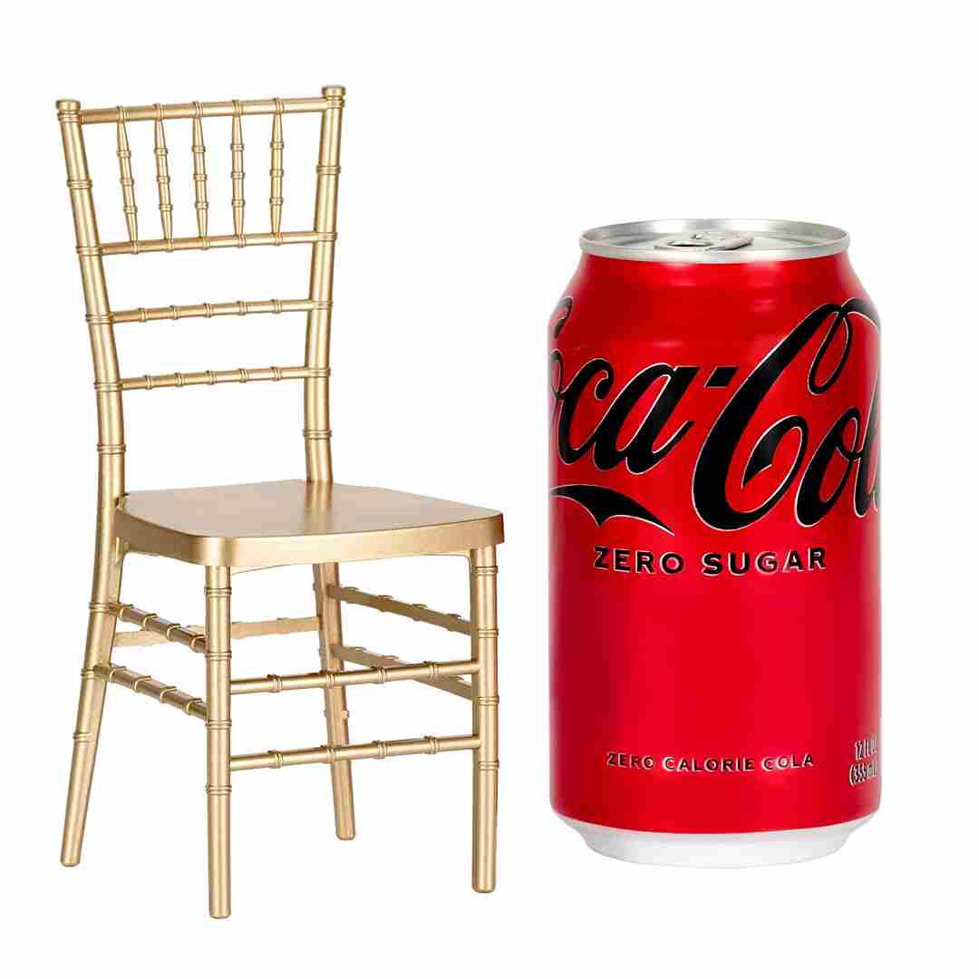 Chivari Bullion Gold Mini Chiavari Chair  1:6 Scale Model CCRG-TY-AX