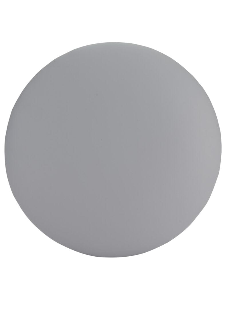 Chivari Cloudy Gray Round Vinyl Panel Back Cushion CUSH-PANVIN-RDGRY-ZG-T