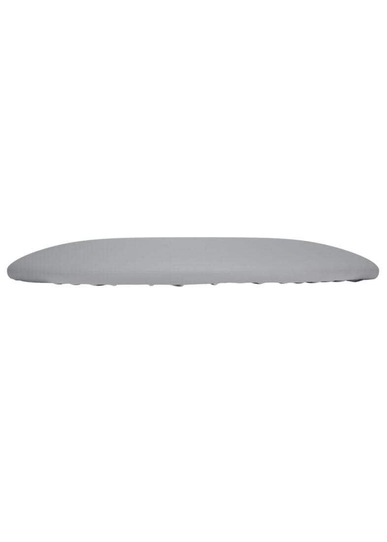 Chivari Cloudy Gray Round Vinyl Panel Back Cushion CUSH-PANVIN-RDGRY-ZG-T