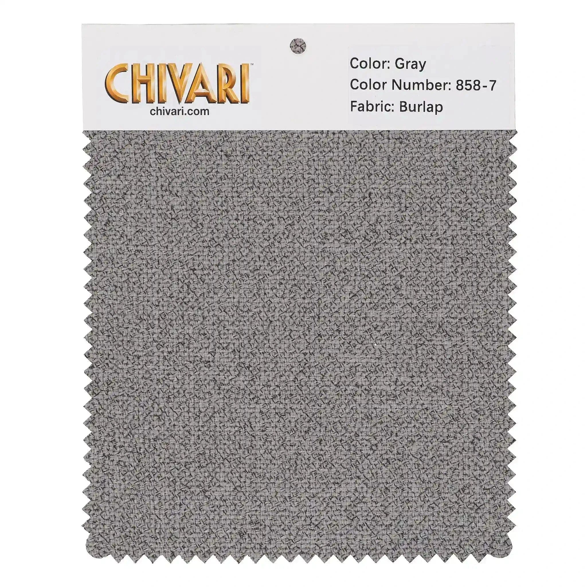 Chivari World’s Best Cushion Fabric Swatch – Gray SW-B-GR-A