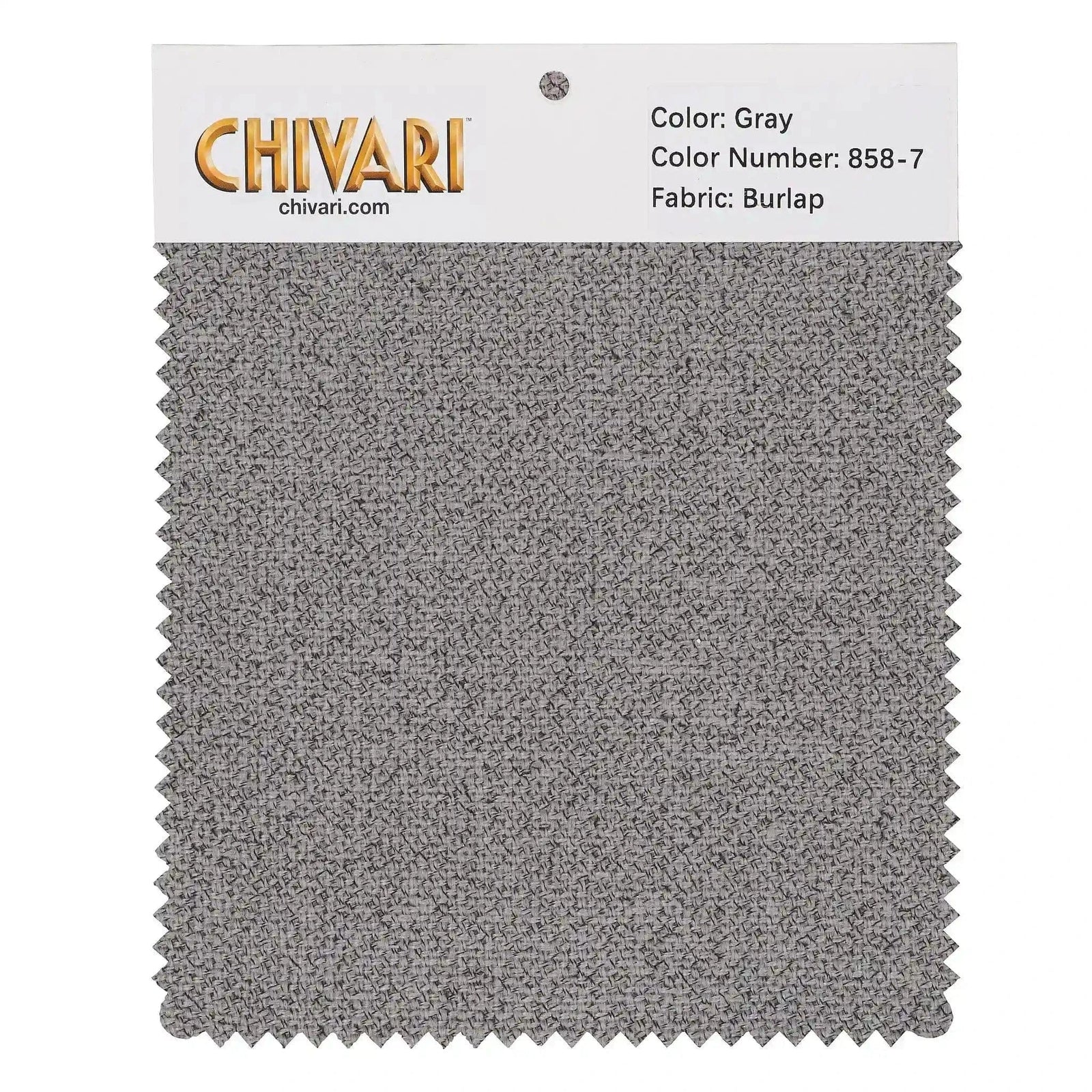 Chivari World’s Best Cushion Fabric Swatch – Gray SW-B-GR-A