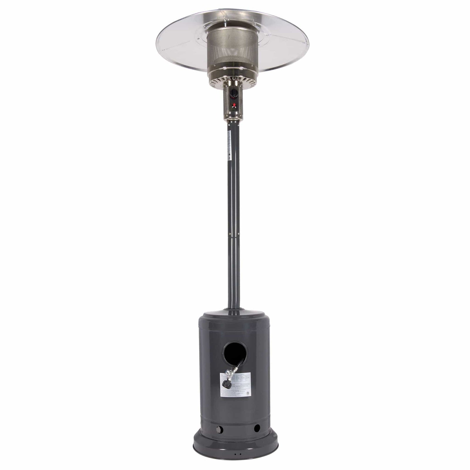 Chivari Gray Propane Standing Patio Outdoor Heater 41000 BTU HEAT-PAT41KBTU-GRY