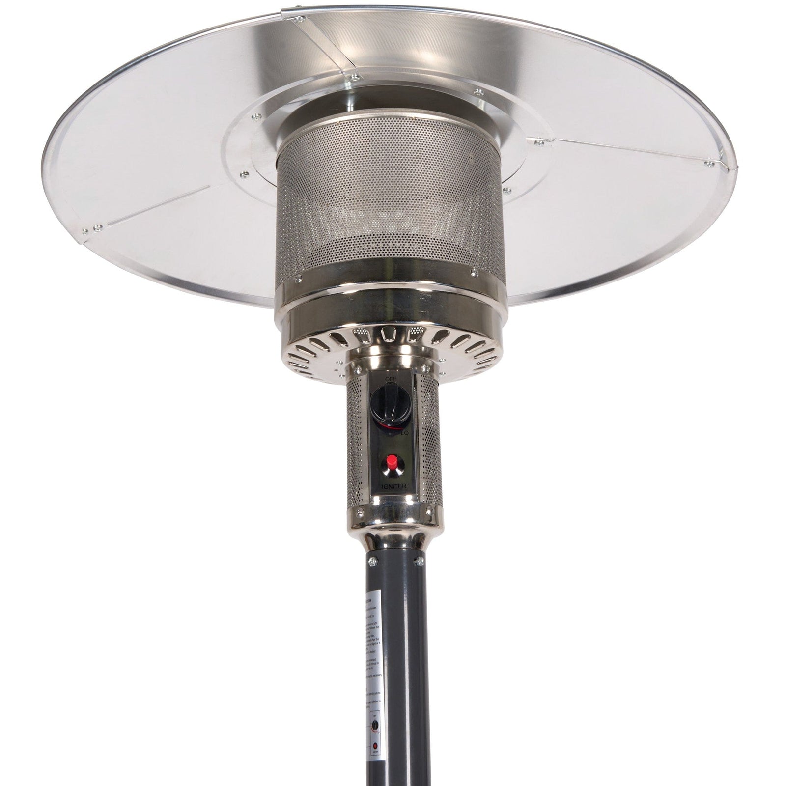 Chivari Gray Propane Standing Patio Outdoor Heater 41000 BTU HEAT-PAT41KBTU-GRY
