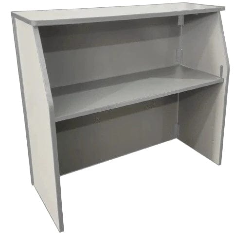 Chivari Gray Portable Folding Bar 42″ Tall x 48″ Long Laminate Surface BAR-FOLD-48-GREY-AX-T