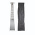 Chivari Gray Propane Pyramid Patio Heater 43000 BTU with Cover HEAT-PYR43KBTU-GRY
