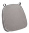 Chivari Gray with Silver Piping 2.5" Thick Chair Cushion - World's Best Cushions CUSHBST-GRS-AX-T