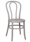 Chivari Cloudy Gray Resin Bentwood Festive Chair CBFRGY-ZG-T