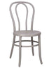 Chivari Cloudy Gray Resin Bentwood Festive Chair CBFRGY-ZG-T