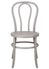 Chivari Cloudy Gray Resin Bentwood Festive Chair CBFRGY-ZG-T