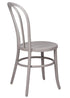 Chivari Cloudy Gray Resin Bentwood Festive Chair CBFRGY-ZG-T
