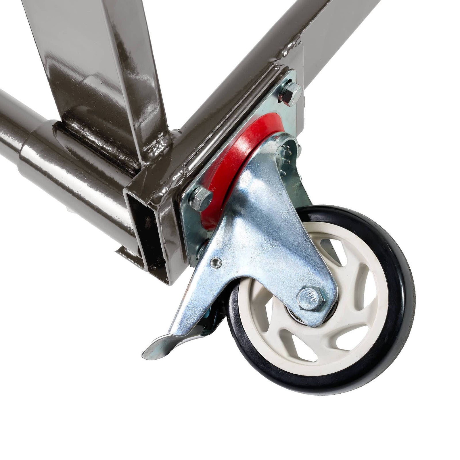 Chivari Steel Folding Chair Cart for Poly & Resin Folding Chairs - Gray CART100G-AX-T