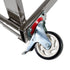 Chivari Steel Folding Chair Cart for Poly & Resin Folding Chairs - Gray CART100G-AX-T