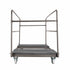 Chivari Extra Large Steel Banquet Table Cart - Gray CART105G-AX-T