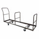 Chivari Extra Large Steel Folding Chair Cart for Poly Resin Bamboo and Wood Folding Chairs - Gray CART111G-AX-T