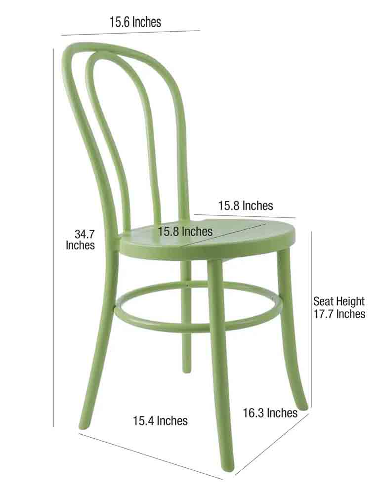 Chivari Lime Green Resin Bentwood Festive Chair CBFRGR-ZG-T