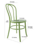 Chivari Lime Green Resin Bentwood Festive Chair CBFRGR-ZG-T