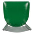 Chivari Ladder Back Bar Stool with Silver Frame and Green Vinyl Seat BLMSVGR-ZF-KT