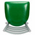 Chivari Ladder Back Restaurant Chair with Silver Frame and Green Vinyl Seat CLMSVGR-ZF-KT