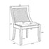 Chivari Rustic Fruitwood Hampton Chair with Ivory Fabric Cushion CHWRF-IVYF-KT