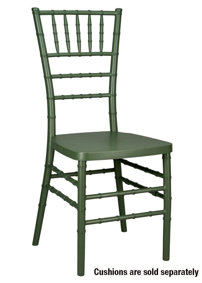Chivari Hunter Green ColorCore™ Resin Steel Skeleton™ Chiavari Chair CCRHG-STEEL-AX-T