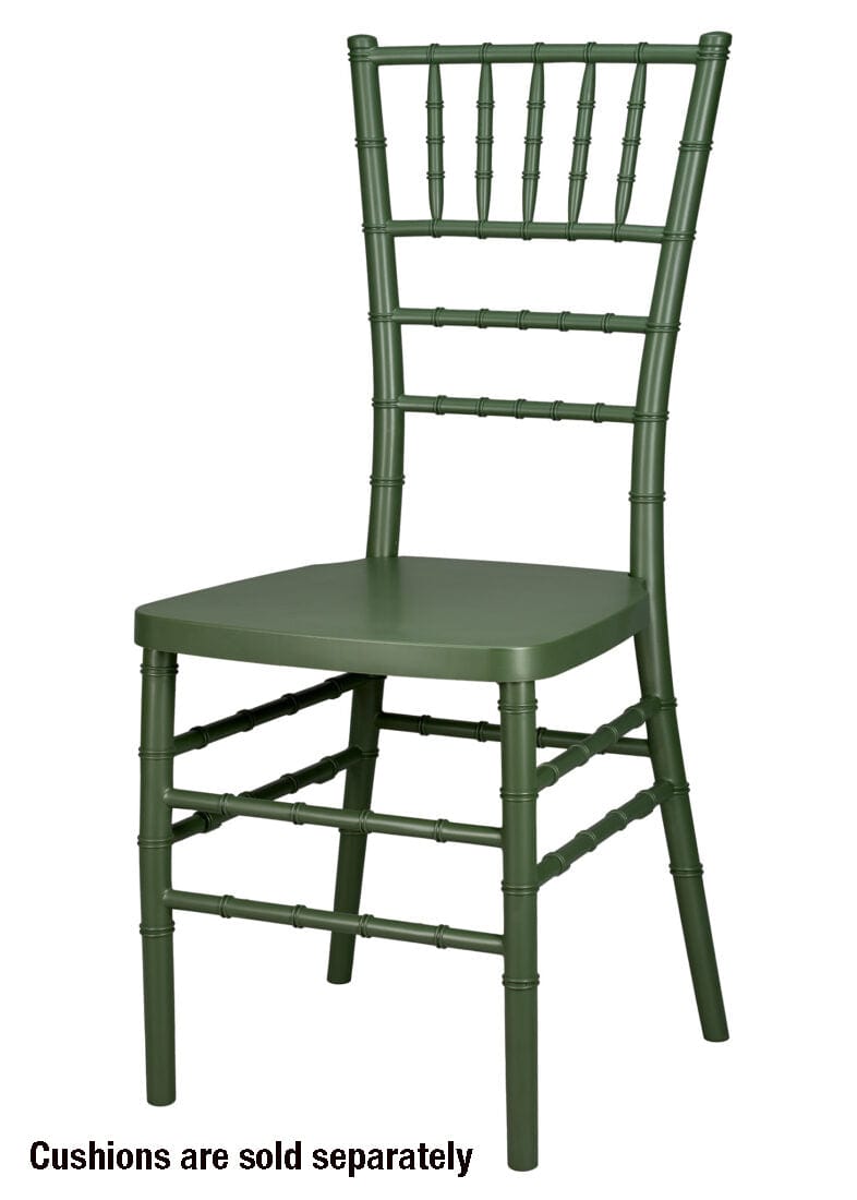 Chivari Hunter Green ColorCore™ Resin Steel Skeleton™ Chiavari Chair CCRHG-STEEL-AX-T