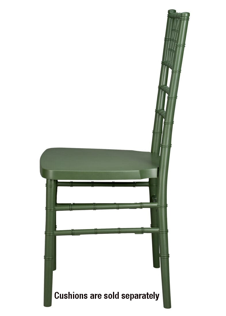 Chivari Hunter Green ColorCore™ Resin Steel Skeleton™ Chiavari Chair CCRHG-STEEL-AX-T