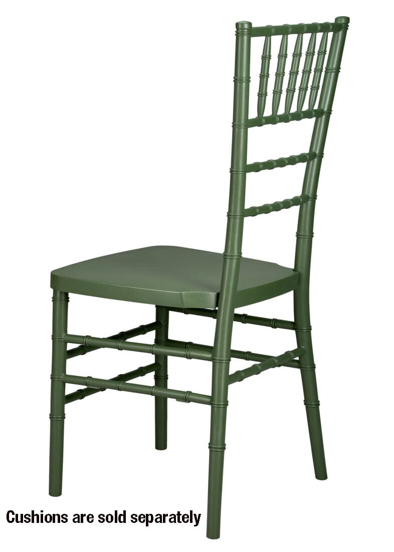 Chivari Hunter Green ColorCore™ Resin Steel Skeleton™ Chiavari Chair CCRHG-STEEL-AX-T