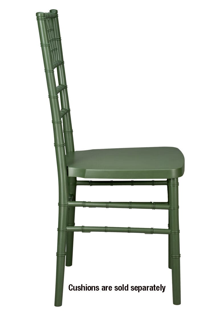 Chivari Hunter Green ColorCore™ Resin Steel Skeleton™ Chiavari Chair CCRHG-STEEL-AX-T