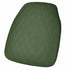 Chivari Hunter Green Vinyl Panel Back Chiavari Cushion with Bentley Stitching and SlipNot™ Technology CUSHPANVINBENTHG-A