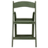 Chivari Hunter Green with Matching Seat Resin Steel Skeleton Folding Chair CFRHGB-ST-A