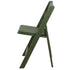 Chivari Hunter Green with Matching Seat Resin Steel Skeleton Folding Chair CFRHGB-ST-A