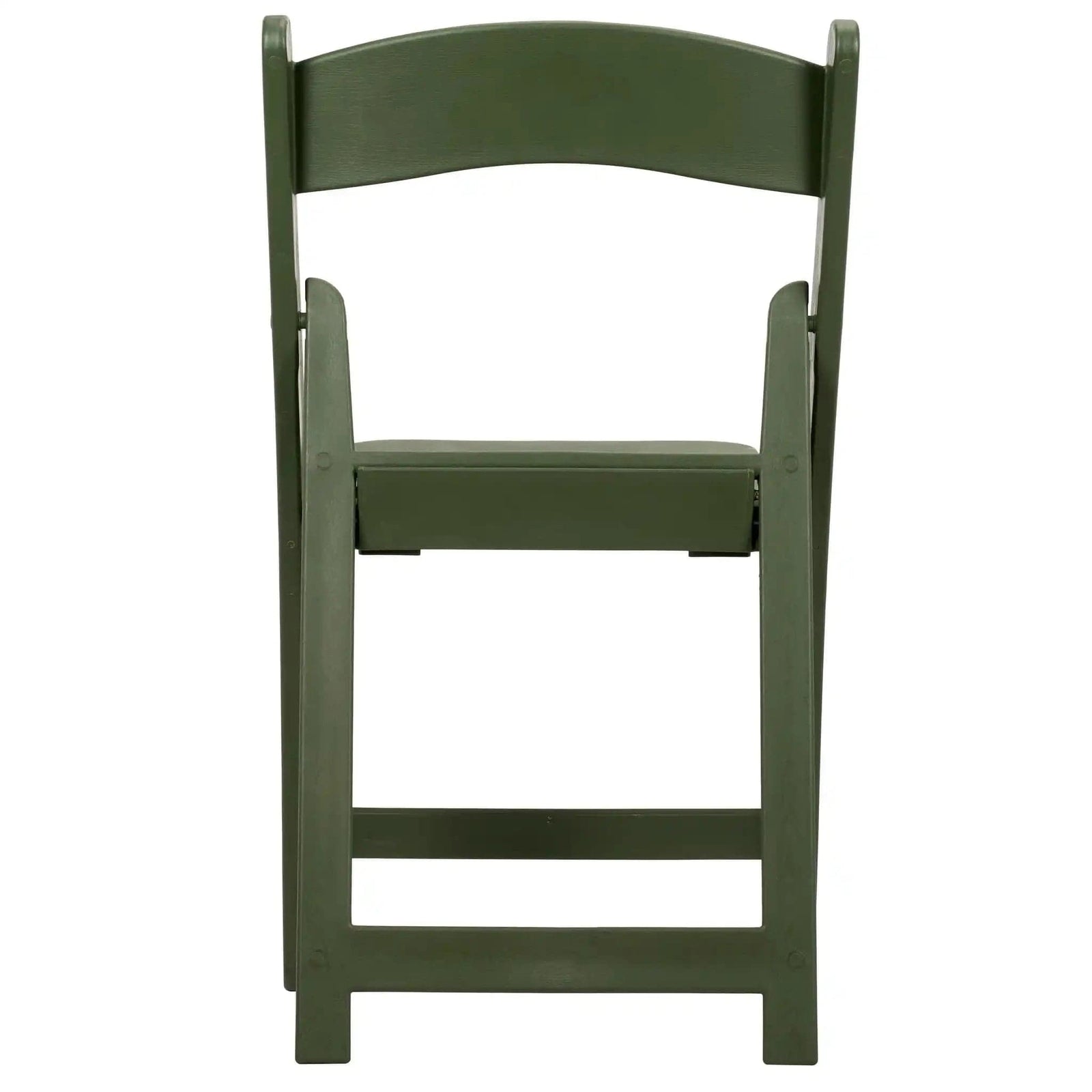 Chivari Hunter Green with Matching Seat Resin Steel Skeleton Folding Chair CFRHGB-ST-A