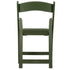 Chivari Hunter Green with Matching Seat Resin Steel Skeleton Folding Chair CFRHGB-ST-A