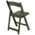 Chivari Hunter Green with Matching Seat Resin Steel Skeleton Folding Chair CFRHGB-ST-A
