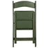 Chivari Hunter Green with Matching Seat Resin Steel Skeleton Folding Chair CFRHGB-ST-A