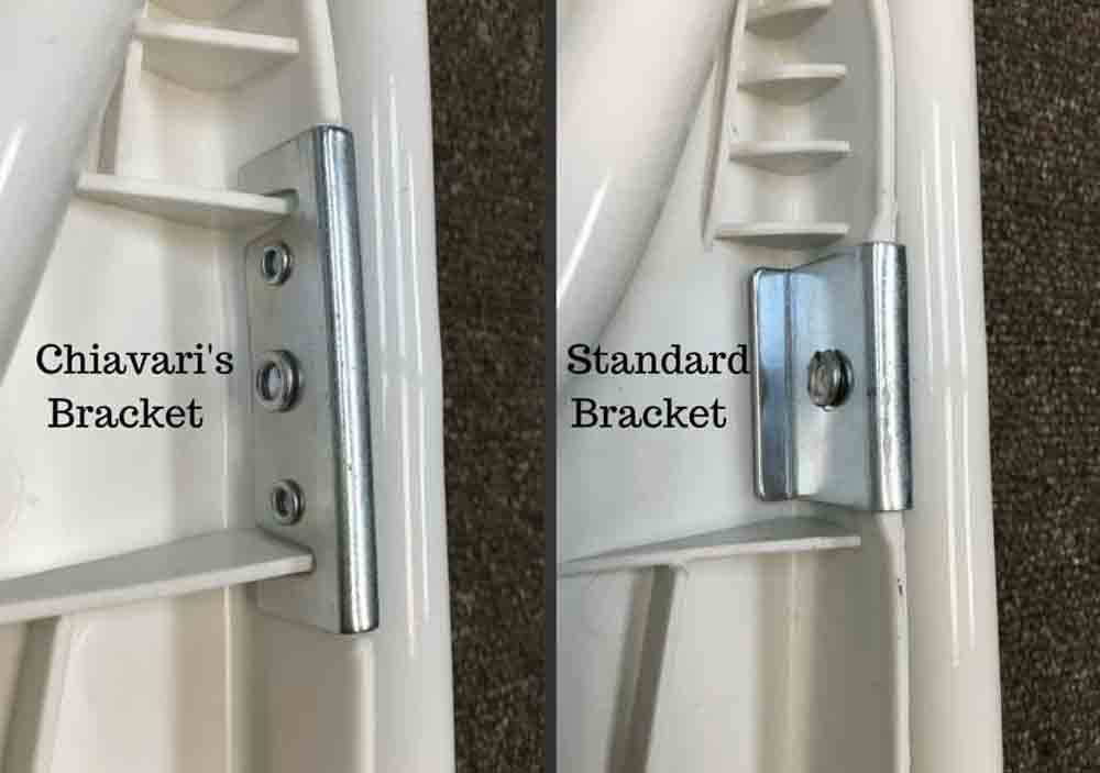 Chivari 100 Chair Pack White Folding Chairs (Steel-Poly Chair) CFPW-CX-T-100