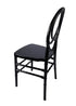 Chivari Black ToughResin™ Infinity Chair - 4 Pack - Some Assembly Required CIRB-U-ZG-T-4