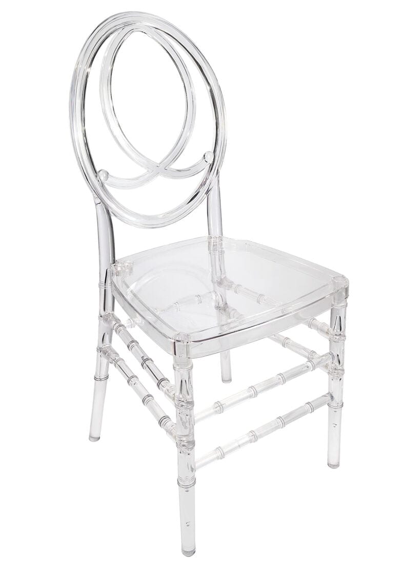 Clear Resin ProClear™ Infinity Chair - 4 Pack - Some Assembly Required