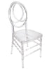 Clear Resin ProClear™ Infinity Chair - 4 Pack - Some Assembly Required